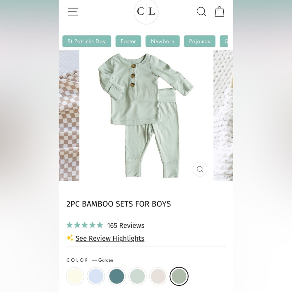 Caden Lane Bamboo Set
